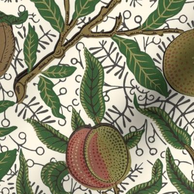 Fruit ~ William Morris ~ Original on Cosmic Latte 