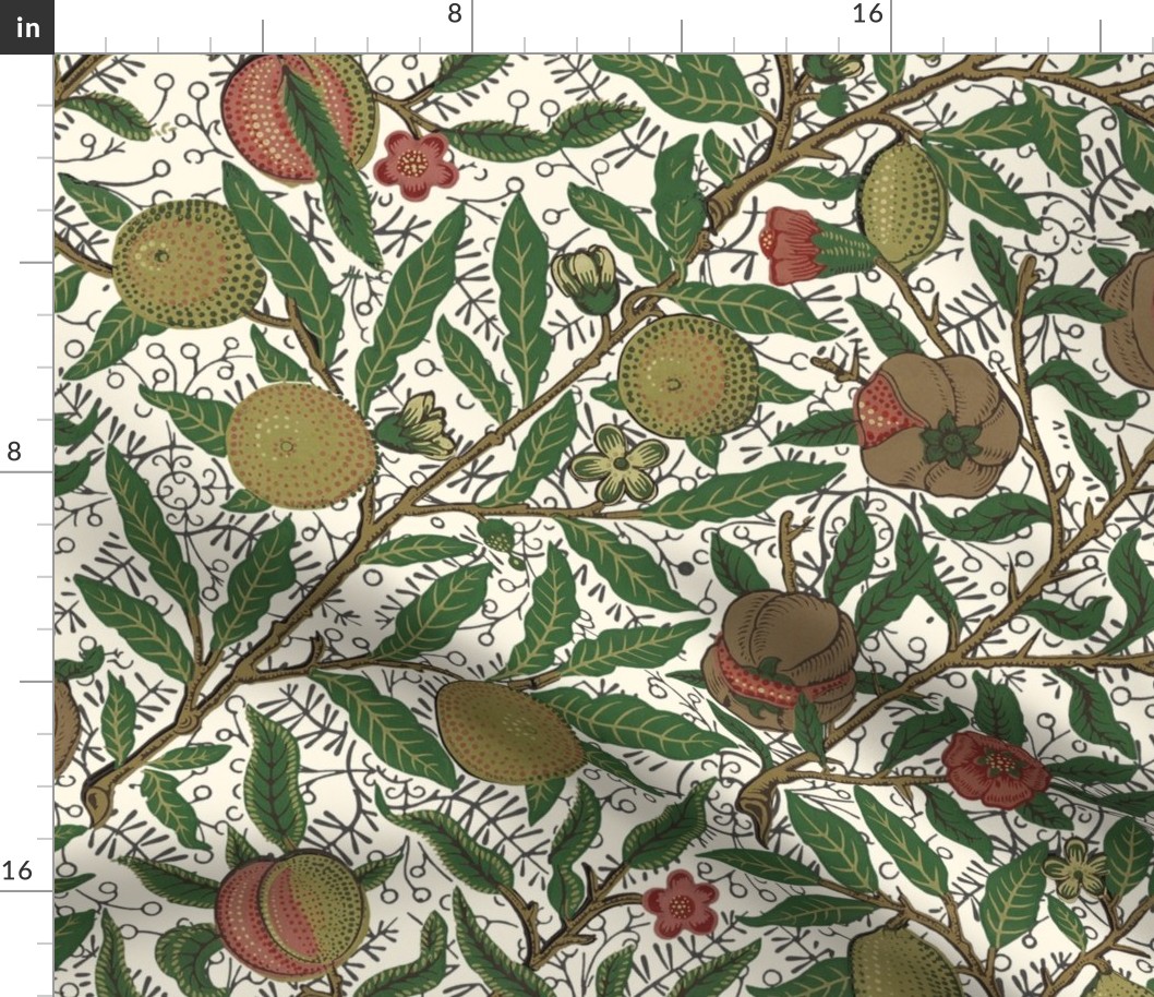 Fruit ~ William Morris ~ Original on Cosmic Latte 