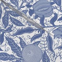 Fruit ~ William Morris ~ Willow Ware Blue and White  