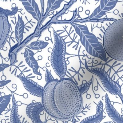 Fruit ~ William Morris ~ Willow Ware Blue and White  