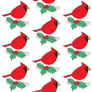 cardinals and holly