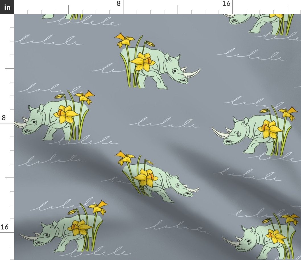 White Rhino March Daffodils - Medium Scale