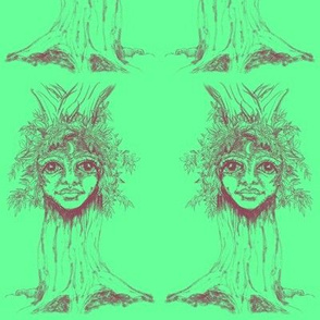 I tree - Turrong/driad-crimson on new leaf green