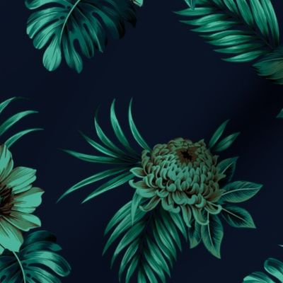 Alana Floral - Navy