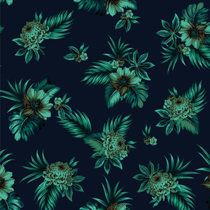 Alana Floral - Navy