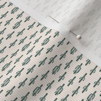 (micro print) cactus on stripes - green (90) C18BS