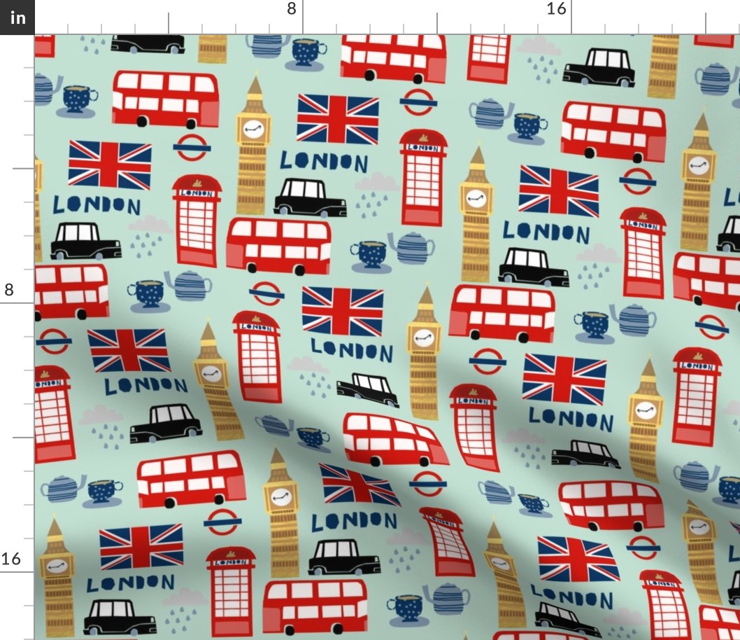 london england fabric world cities minty