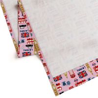 london england fabric world cities pink