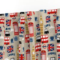 london england fabric world cities tan