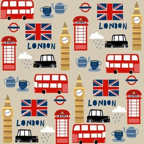 london england fabric world cities tan