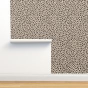 ★ BLACK and WHITE LEOPARD - LEOPARD PRINT in ECRU ★ Small Scale / Collection : Leopard spots – Punk Rock Animal Print