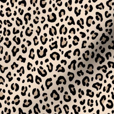 ★ BLACK and WHITE LEOPARD - LEOPARD PRINT in ECRU ★ Small Scale / Collection : Leopard spots – Punk Rock Animal Print