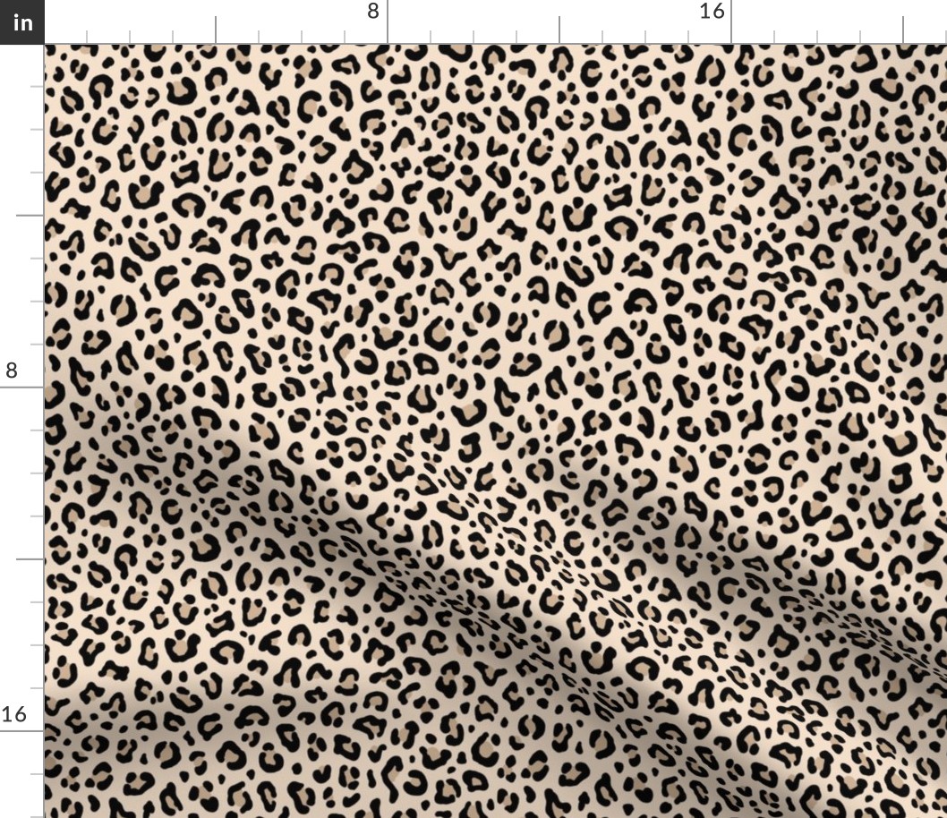 Leopard Print Wild Animal Leopard Skin Pattern Cotton Fabric