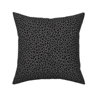 ★ LEOPARD PRINT in BLACK AND GRAY ★ Tiny Scale / Collection : Leopard Spots – Punk Rock Animal Print
