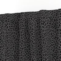 ★ LEOPARD PRINT in BLACK AND GRAY ★ Tiny Scale / Collection : Leopard Spots – Punk Rock Animal Print