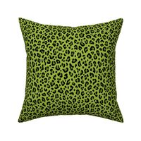 ★ PSYCHOBILLY LEOPARD – LEOPARD PRINT in LIME GREEN ★ Small Scale / Collection : Leopard spots – Punk Rock Animal Print