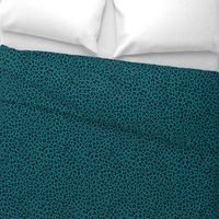 ★ LEOPARD PRINT in TEAL BLUE ★ Small Scale / Collection : Leopard spots – Punk Rock Animal Print