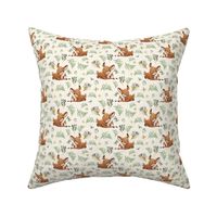 4" Boho Botanicals Deer Mix & Match 2 - Ivory