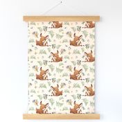 8" Boho Botanicals Deer Mix & Match 2 - Peach