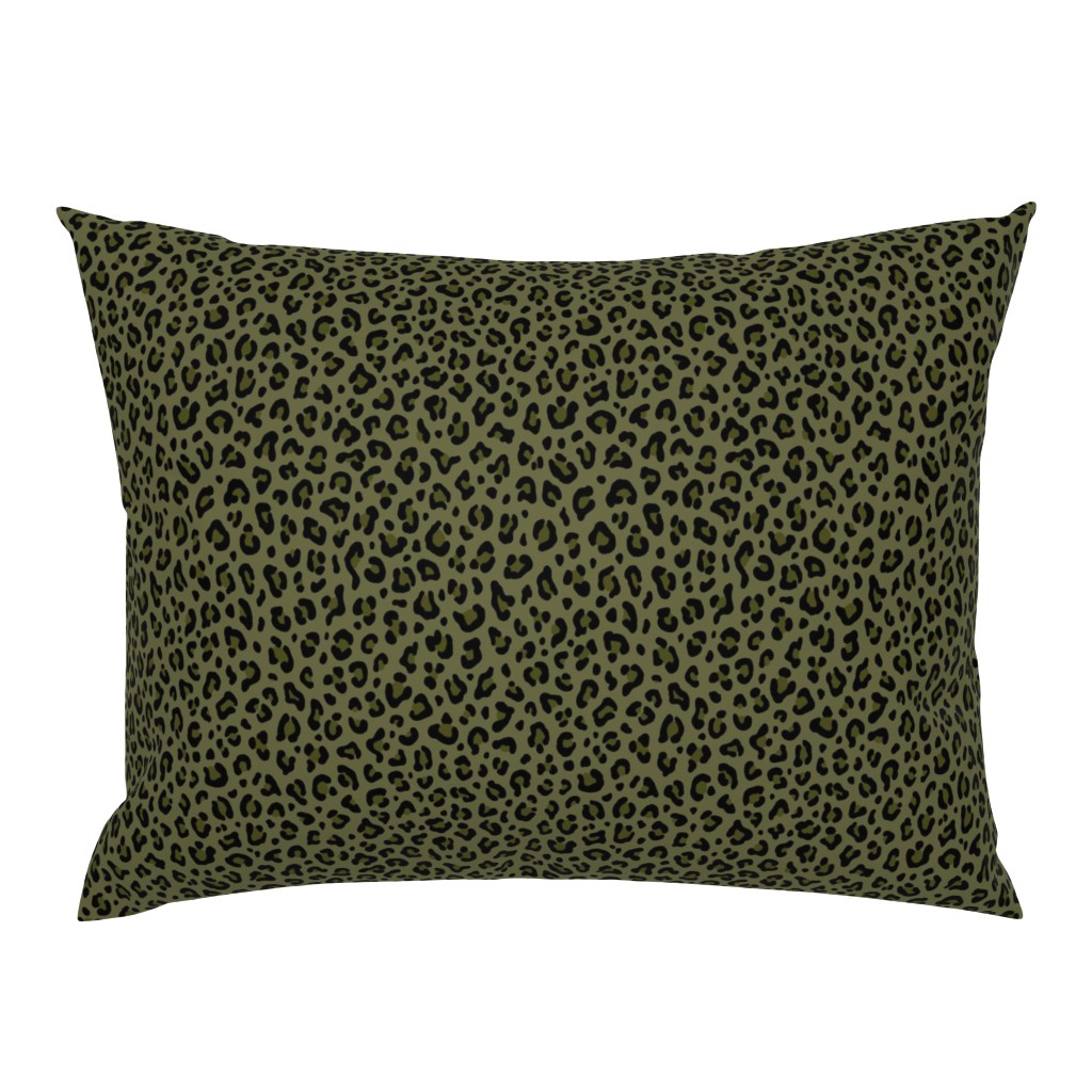 ★ CAMO LEOPARD - LEOPARD PRINT in OLIVE GREEN ★ Small Scale / Collection : Leopard spots – Punk Rock Animal Print