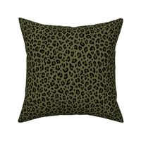 ★ CAMO LEOPARD - LEOPARD PRINT in OLIVE GREEN ★ Small Scale / Collection : Leopard spots – Punk Rock Animal Print