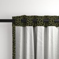 ★ CAMO LEOPARD - LEOPARD PRINT in OLIVE GREEN ★ Small Scale / Collection : Leopard spots – Punk Rock Animal Print