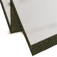 ★ CAMO LEOPARD - LEOPARD PRINT in OLIVE GREEN ★ Small Scale / Collection : Leopard spots – Punk Rock Animal Print