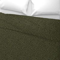 ★ CAMO LEOPARD - LEOPARD PRINT in OLIVE GREEN ★ Small Scale / Collection : Leopard spots – Punk Rock Animal Print