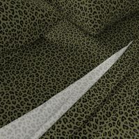 ★ CAMO LEOPARD - LEOPARD PRINT in OLIVE GREEN ★ Small Scale / Collection : Leopard spots – Punk Rock Animal Print