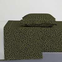 ★ CAMO LEOPARD - LEOPARD PRINT in OLIVE GREEN ★ Small Scale / Collection : Leopard spots – Punk Rock Animal Print