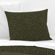 ★ CAMO LEOPARD - LEOPARD PRINT in OLIVE GREEN ★ Small Scale / Collection : Leopard spots – Punk Rock Animal Print