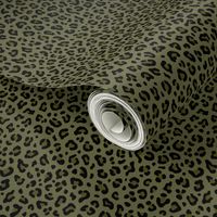 ★ CAMO LEOPARD - LEOPARD PRINT in OLIVE GREEN ★ Small Scale / Collection : Leopard spots – Punk Rock Animal Print