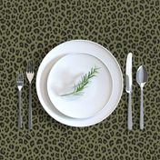 ★ CAMO LEOPARD - LEOPARD PRINT in OLIVE GREEN ★ Small Scale / Collection : Leopard spots – Punk Rock Animal Print