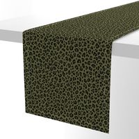 ★ CAMO LEOPARD - LEOPARD PRINT in OLIVE GREEN ★ Small Scale / Collection : Leopard spots – Punk Rock Animal Print