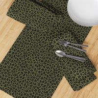 ★ CAMO LEOPARD - LEOPARD PRINT in OLIVE GREEN ★ Small Scale / Collection : Leopard spots – Punk Rock Animal Print