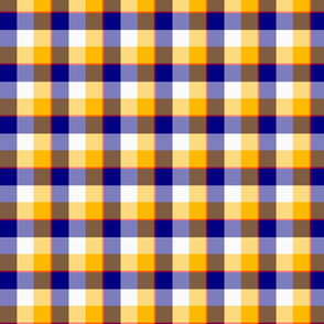 bigger navy mustard plaid