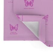 butterfly alphabet - pale pink, large