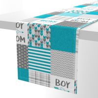 Boy Mom - Wholecloth Cheater Quilt 