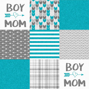 Boy Mom - Wholecloth Cheater Quilt 