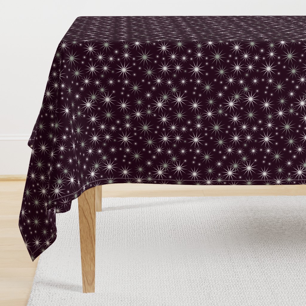 Stars on plum