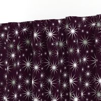 Stars on plum