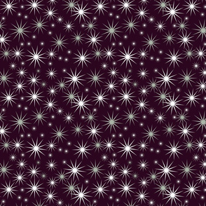 Stars on plum