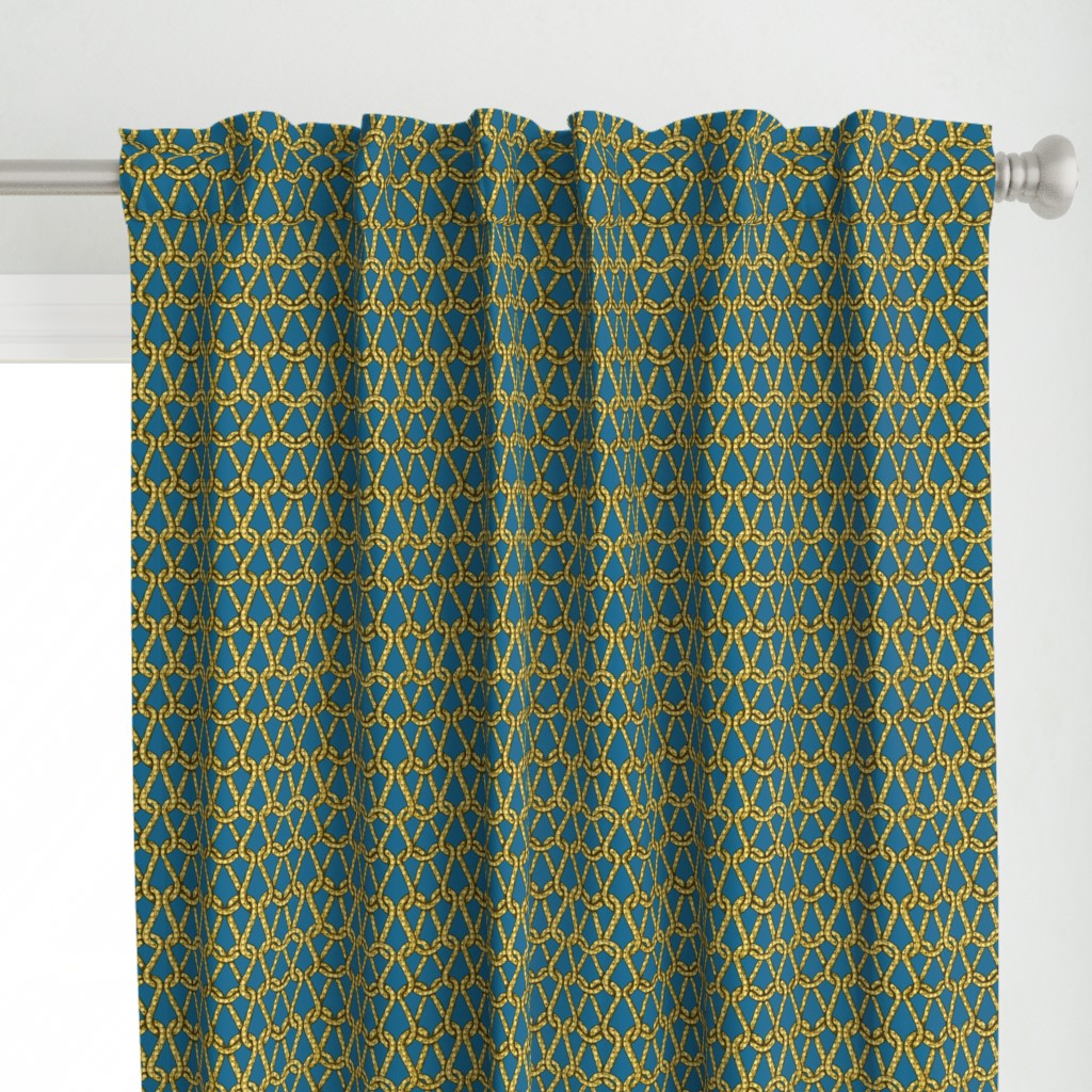 endless knots (light blue yellow)25 