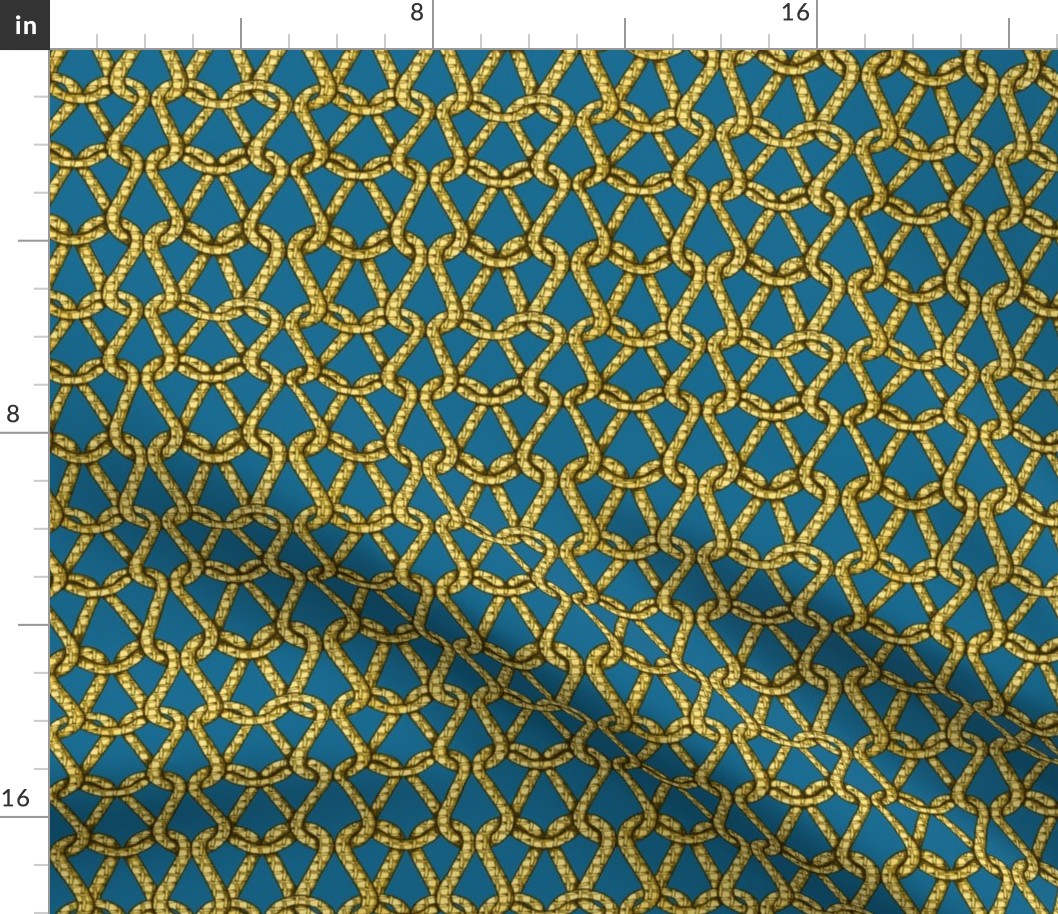 endless knots (light blue yellow)25 