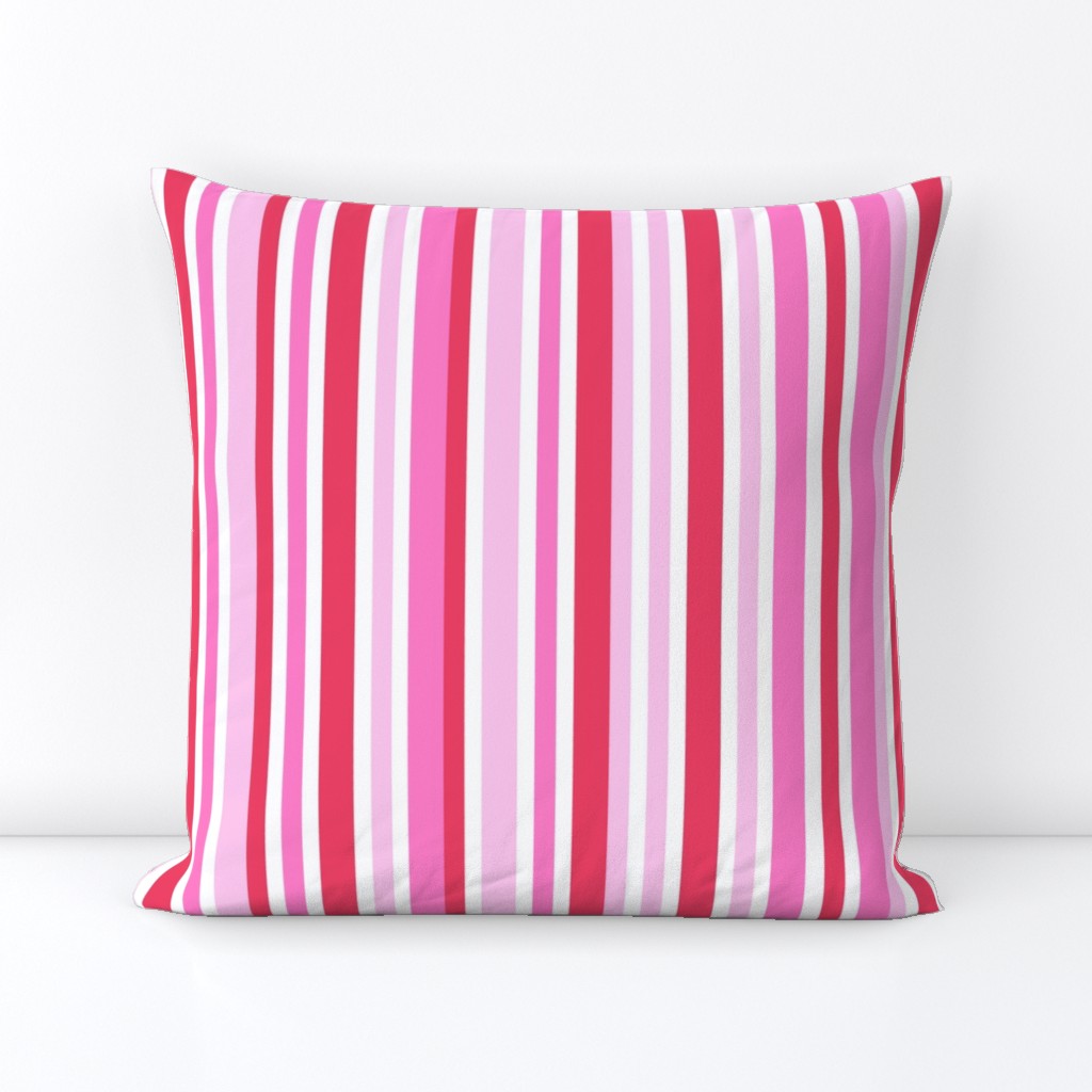 cheerful stripes in pink