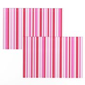 cheerful stripes in pink