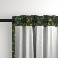 ★ SPIRALING WEED with SEED ★ Green & Dark Gray - Small Scale/ Collection : Cannabis Factory 1 – Marijuana, Ganja, Pot, Hemp and other weeds prints