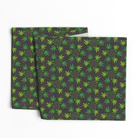 ★ SPIRALING WEED with SEED ★ Green & Dark Gray - Small Scale/ Collection : Cannabis Factory 1 – Marijuana, Ganja, Pot, Hemp and other weeds prints