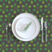 ★ SPIRALING WEED with SEED ★ Green & Dark Gray - Small Scale/ Collection : Cannabis Factory 1 – Marijuana, Ganja, Pot, Hemp and other weeds prints