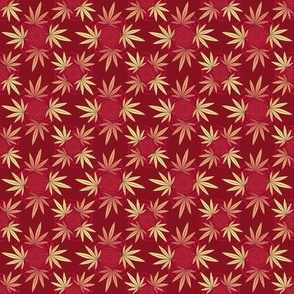 ★ CHECKERED WEED ★ Red / Collection : Cannabis Factory 2 – Marijuana, Ganja, Pot, Hemp and other weeds prints